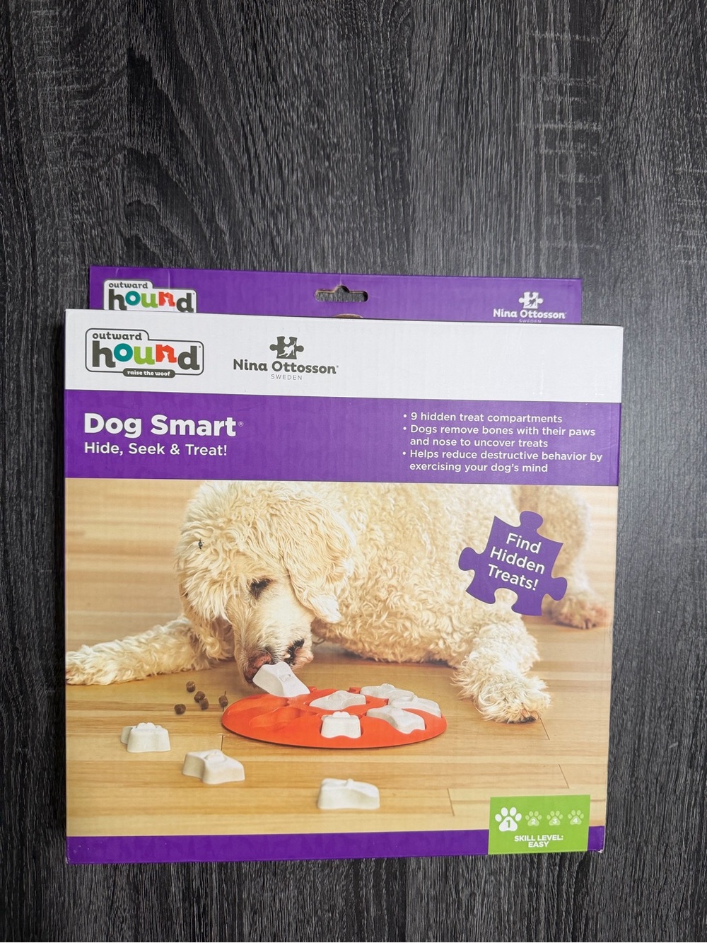 Outward Hound Dog Smart Interactive Treat Puzzle - Purple & Orange